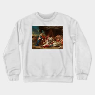 Death of Darius' Wife by Louis-Jean-Francois Lagrenee Crewneck Sweatshirt